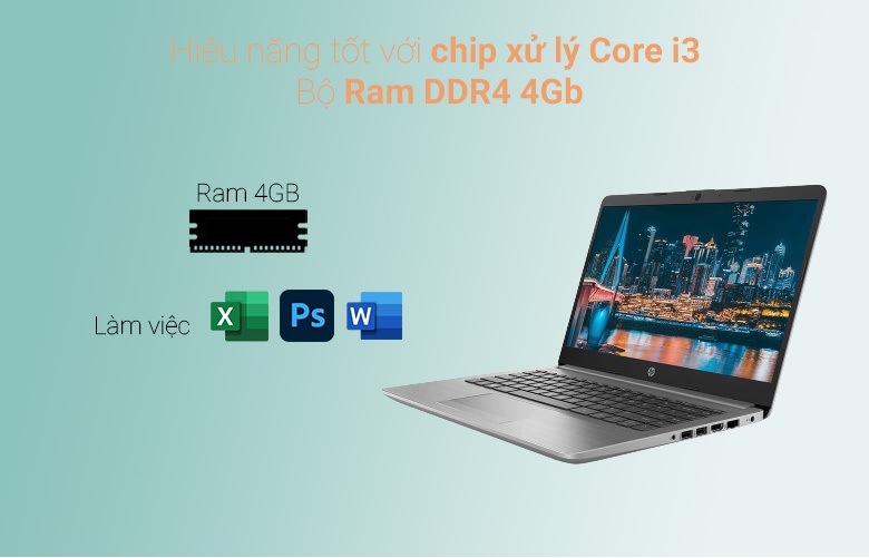 Máy tính xách tay HP 240 G8 617M3PA I3-1005G1/4GB /256GB SSD/14 inch HD/ WIN 11