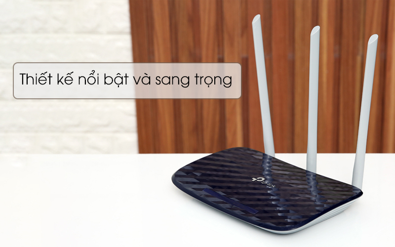 Thiết kế thời trang - Router Wifi Băng Tần Kép TP-Link Archer C20 Đen