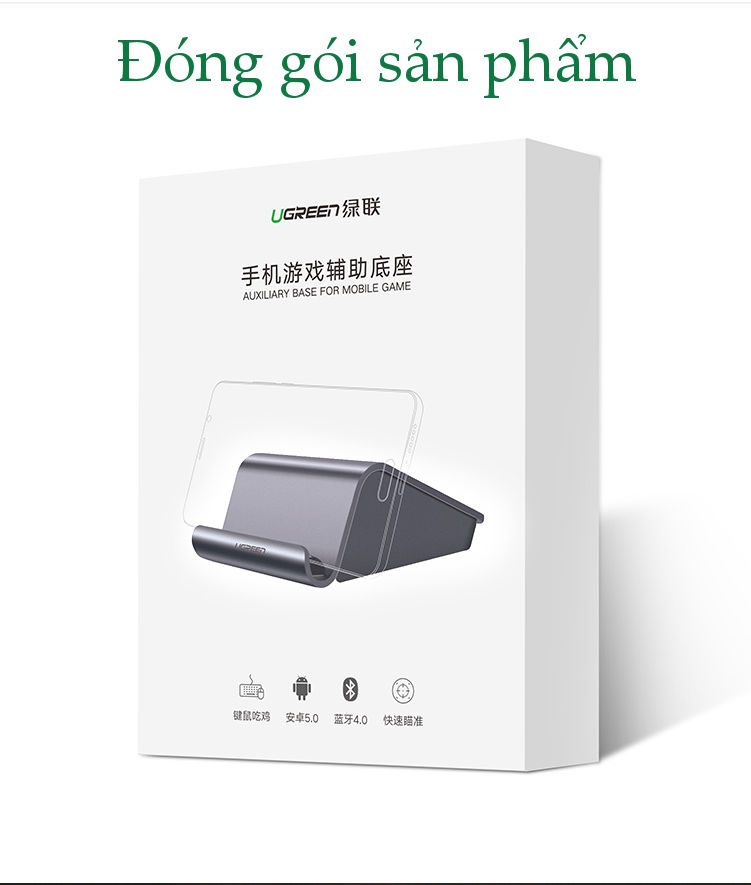 Bộ chia cổng USB 2.0 UGREEN CM214 Chia 2 cổng USB 2.0 hỗ trợ chức năng otg - Kèm giá đỡ điện thoại