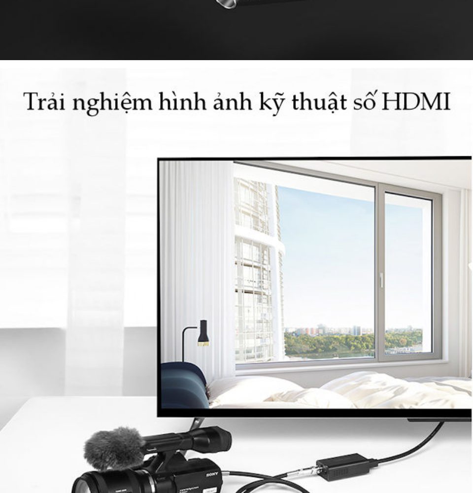 Bộ chuyển đổi tín hiệu 3G/SDI sang HDMI UGREEN CM131 Độ phân giải HD