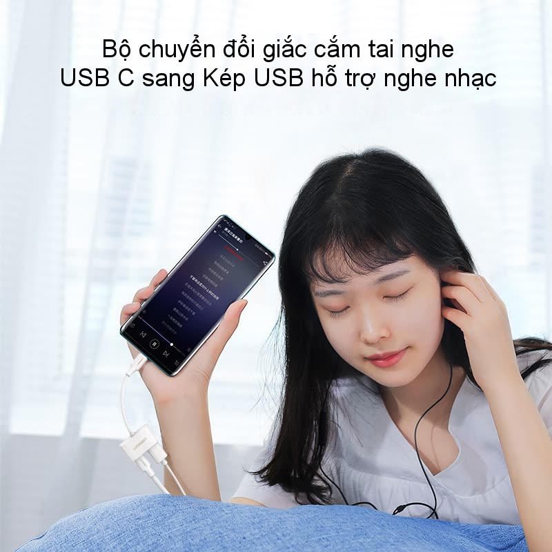 Bộ mở rộng Type-C UGREEN CM232 - Hỗ trợ xuất âm thanh Hifi , sạc nhanh dòng 3A