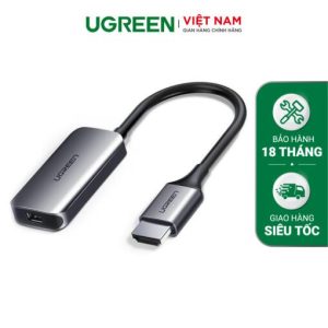 Cáp chuyển đổi HDMI sang Mini Displayport UGREEN CM239 Hỗ trợ 4Kx2K - Kết nối mạ vàng, dài 10cm