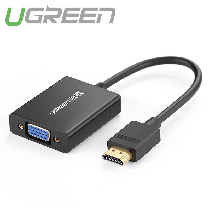 Cáp chuyển đổi HDMI sang VGA+3.5mm Audio+nguồn micro USB dài 15CM UGREEN MM102 40233