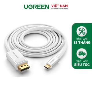 Cáp chuyển đổi Type C sang DisplayPort UGREEN MM139 Hỗ trợ độ phân giải 4k 3840x2160x30Hz dài 1.5m UGREEN MM139