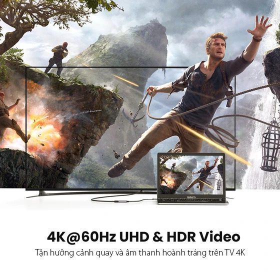 Cáp chuyển Type C sang HDMI 4K@60Hz