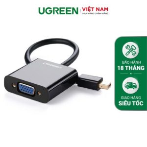 Cáp mini Display Port sang VGA 1920*1080 dài 15CM MD113 10459 (màu đen)