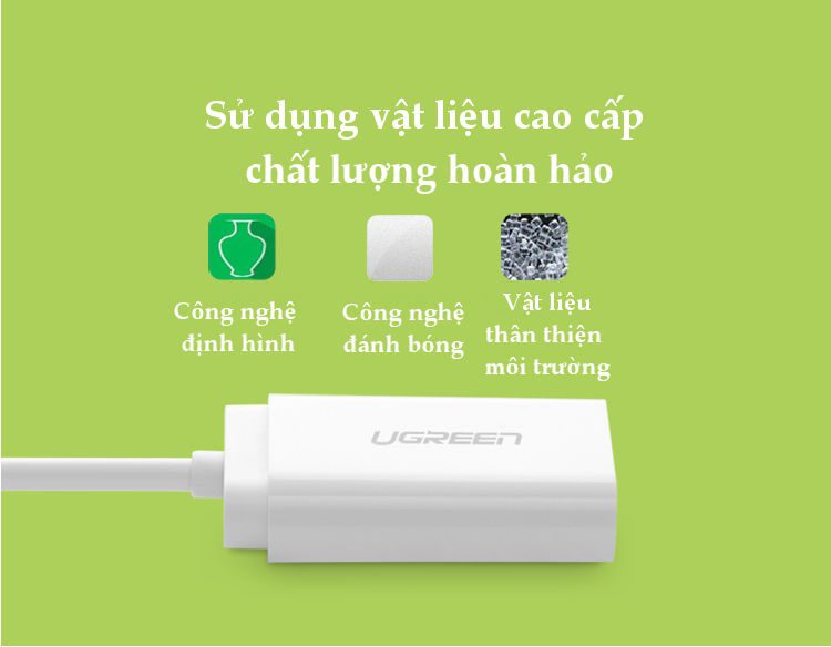 Dây USB 2.0 mở rộng sang đồng thời 2 cổng 3.5mm cho tai nghe + mic không cần driver UGREEN US205