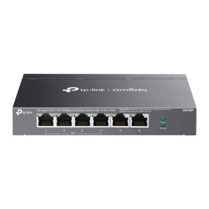 Omada 6-Port 10/100Mbps Unmanaged Desktop Switch with 4-Port PoE+ 1