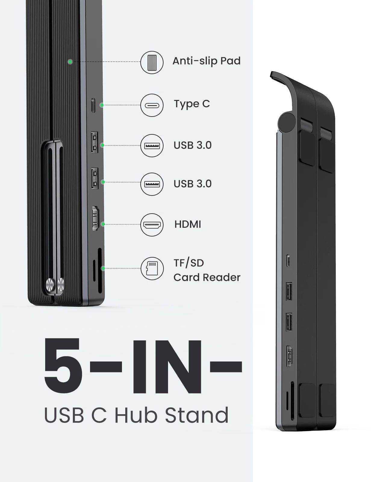 gia do laptop ugreen tich hop hub chia cong hdmi 4k the sd tf usb30 usb c