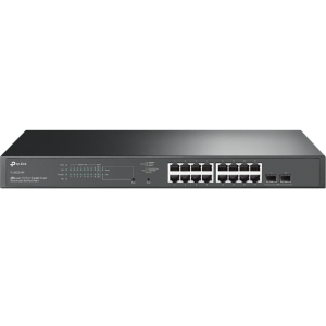 JetStream 18-Port Gigabit Smart Switch with 16-Port PoE+ 1