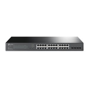 JetStream 28-Port Gigabit Smart Switch with 24-Port PoE+ 1