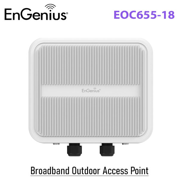 Bộ phát WiFi 6 Ngoài trời EnGenius EOC655-18 | Chuẩn AX tốc độ 2Gbps | 2 Băng tần 5GHz | N-Type Connectors| Point To Multi-Point